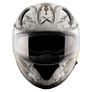 AXOR Apex Full Face Helmet Sea Devil White Gold Gloss click to zoom image