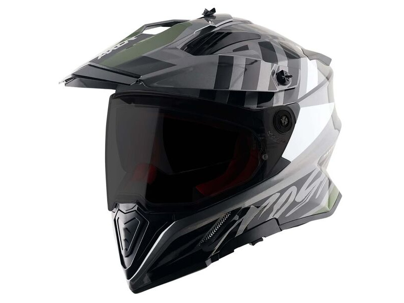 AXOR X-Cross Adventure Helmet Orbit Athena Grey Black Gloss click to zoom image