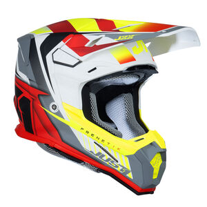 Just1 J22 Motocross Helmet Frenetik Fire Fluo Yellow Red White click to zoom image