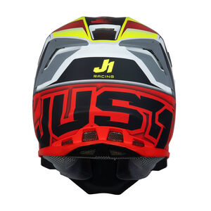 Just1 J22 Motocross Helmet Frenetik Fire Fluo Yellow Red White click to zoom image