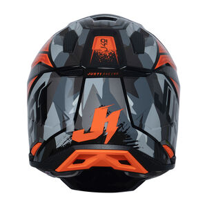 Just1 J40 Motocross Helmet Shooter Camo Orange Black click to zoom image