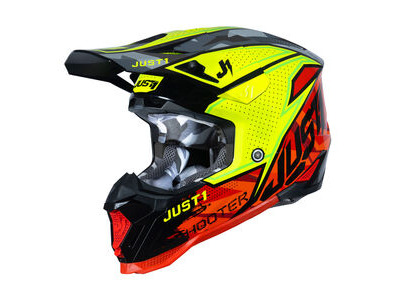 Just1 J40 Motocross Helmet Shooter Camo Red Black