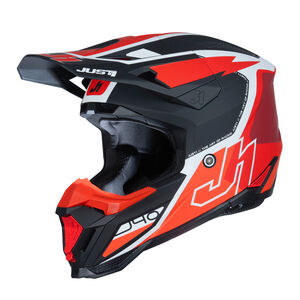 Just1 J40 Motocross Helmet Flash Red White Black click to zoom image