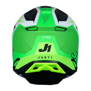 Just1 J40 Motocross Helmet Flash Fluo Green White Black click to zoom image