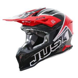 Just1 J39 Motocross Helmet Thruster Red Black White Gloss 2024
