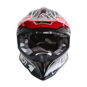 Just1 J39 Motocross Helmet Thruster Red Black White Gloss click to zoom image