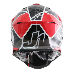 Just1 J39 Motocross Helmet Thruster Red Black White Gloss click to zoom image
