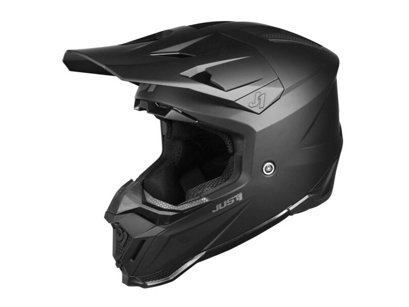 JUST1 J40 Motocross Helmet Solid Matt Black click to zoom image