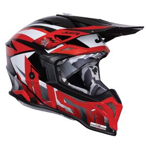 JUST1 Just1 J39 Motocross Helmet Revo Red White Black Gloss click to zoom image