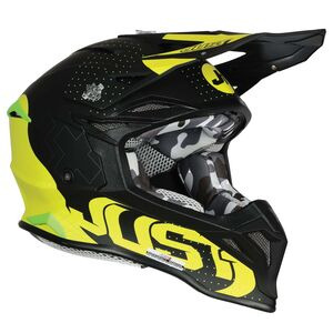 JUST1 Just1 J39 Motocross Helmet Xeno Fluo Yellow Black Matt click to zoom image