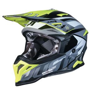 JUST1 J39 Motocross Helmet Revo Grey Yellow Fluo Black Matt click to zoom image