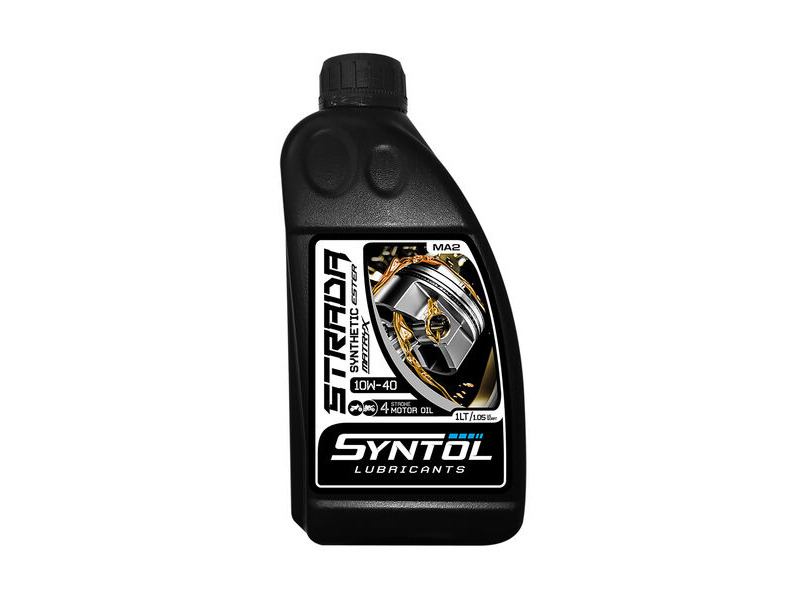 Syntol Strada 4T 10W-40 1 Litre Motorcycle Synthetic Oil click to zoom image