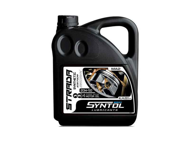 Syntol Strada 4T 20W-50 Semi Synthetic Oil 4 Litre click to zoom image