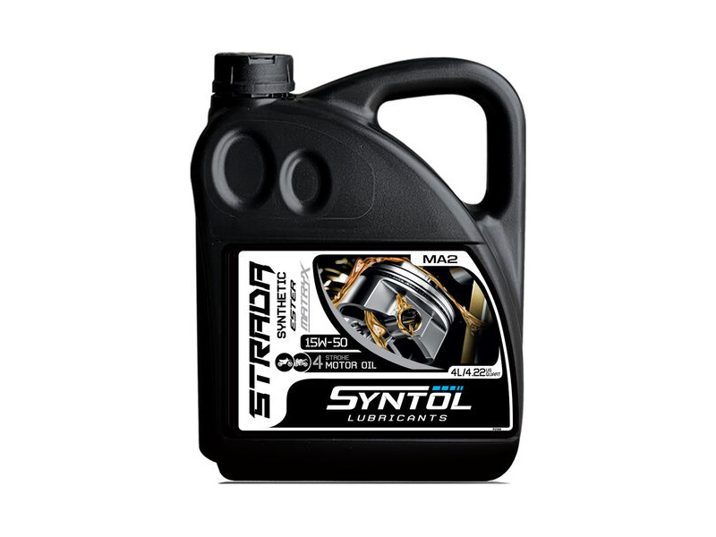 Syntol Strada 4T 15W-50 Semi Synthetic Oil 4 Litre click to zoom image