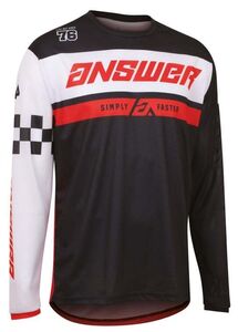 ANSWER RACING Arkon Octane Jersey - Black/Red 