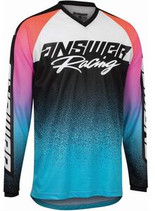 ANSWER RACING Syncron Prism Jersey - Astana Blue/Hyper Orange 