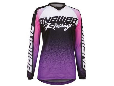 ANSWER RACING Syncron Prism Womens Jersey - Purple/Seafoam