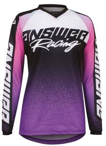 ANSWER RACING Syncron Prism Womens Jersey - Purple/Seafoam 