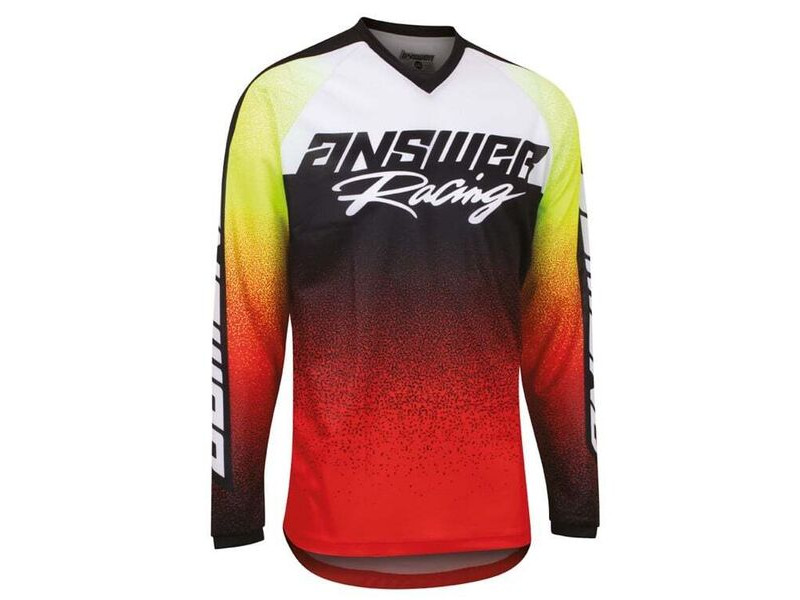 ANSWER RACING Syncron Prism Jersey - Red/Hyper Acid click to zoom image