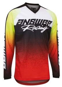 ANSWER RACING Syncron Prism Jersey - Red/Hyper Acid 