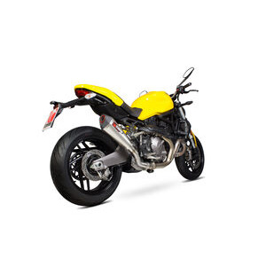 SCORPION EXHAUST Ducati Monster 821 Serket Taper Slip-on. Removes Factory Catalyst. 2018 > 2020