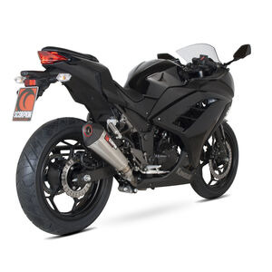 SCORPION EXHAUST Kawasaki Ninja 300 (2012-17) / Z300 (2015-17) Serket Taper Slip-on 2012 > 2017