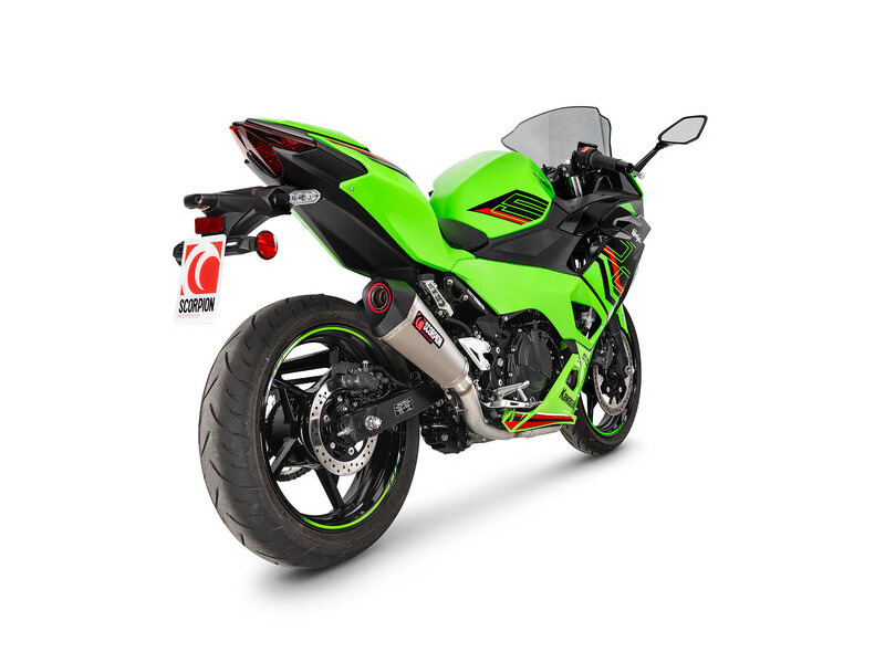 SCORPION EXHAUST Kawasaki Ninja 500 (Euro 5+) Serket Taper Race System click to zoom image