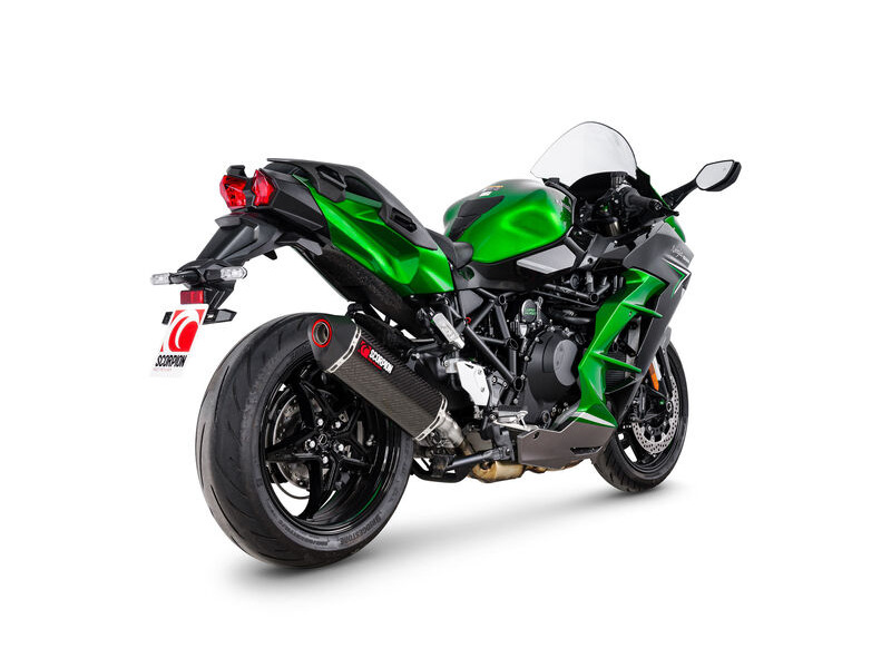 SCORPION EXHAUST Kawasaki Ninja H2 SX Serket Parallel Slip-on click to zoom image