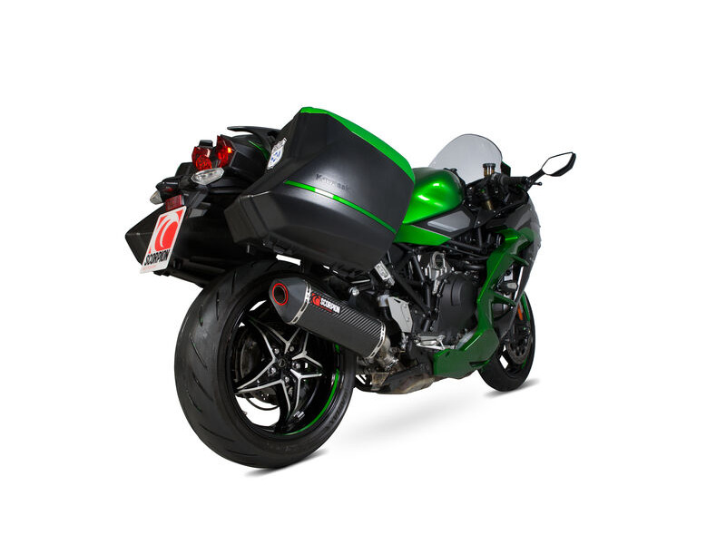 SCORPION EXHAUST Kawasaki Ninja H2-SX / H2-SX SE Serket Parallel Slip-on click to zoom image
