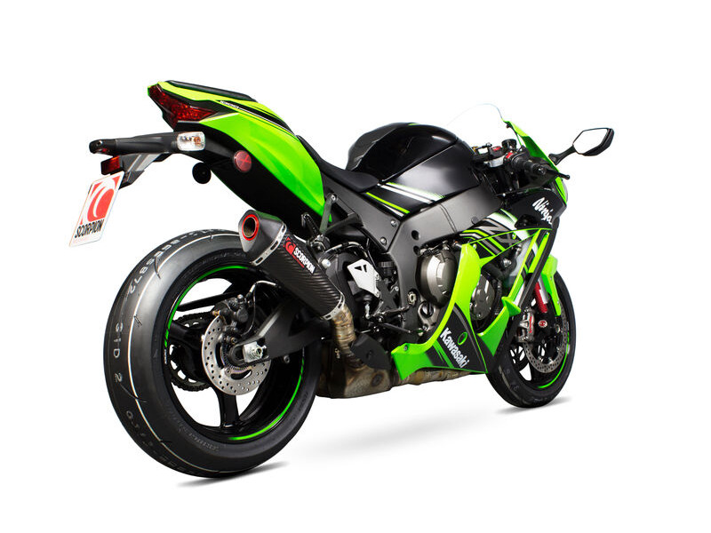 SCORPION EXHAUST Kawasaki Ninja ZX-10R / ZX-10RR / ZX-10R SE Serket Taper Slip-on click to zoom image