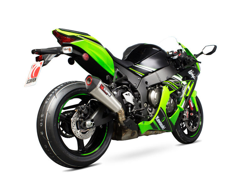 SCORPION EXHAUST Kawasaki Ninja ZX-6R / Ninja ZX-636 Serket Taper Slip-on click to zoom image