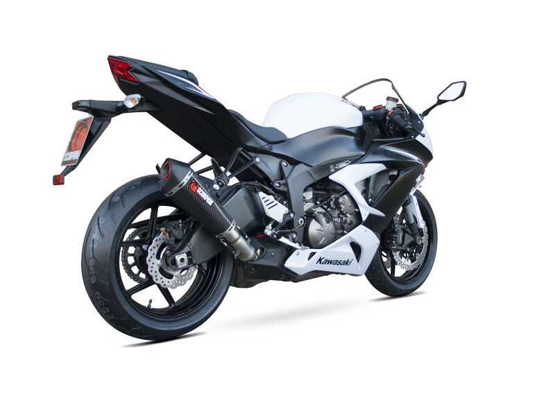 SCORPION EXHAUST Kawasaki Ninja ZX-6R / Ninja ZX-636 Serket Taper Slip-on click to zoom image
