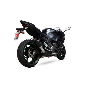 SCORPION EXHAUST Kawasaki Ninja ZX-6R / Ninja ZX-636 Red Power Slip-on 2019 > 2025