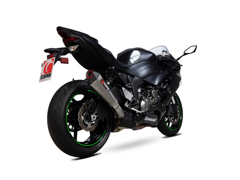 SCORPION EXHAUST Kawasaki Ninja ZX-6R / Ninja ZX-636 Serket Taper Slip-on click to zoom image