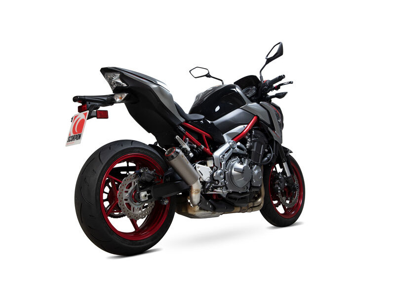 SCORPION EXHAUST Kawasaki Z900 Red Power Slip-on click to zoom image
