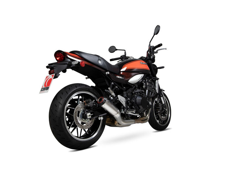 SCORPION EXHAUST Kawasaki Z900 RS Red Power Slip-on click to zoom image
