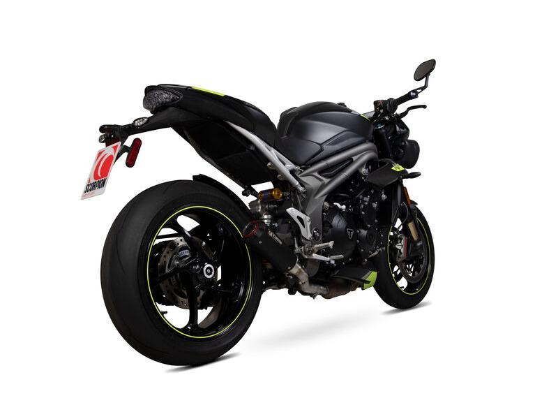 SCORPION EXHAUST Triumph Speed Triple R / Speed Triple S / Speed Triple RS Red Power Slip-on click to zoom image