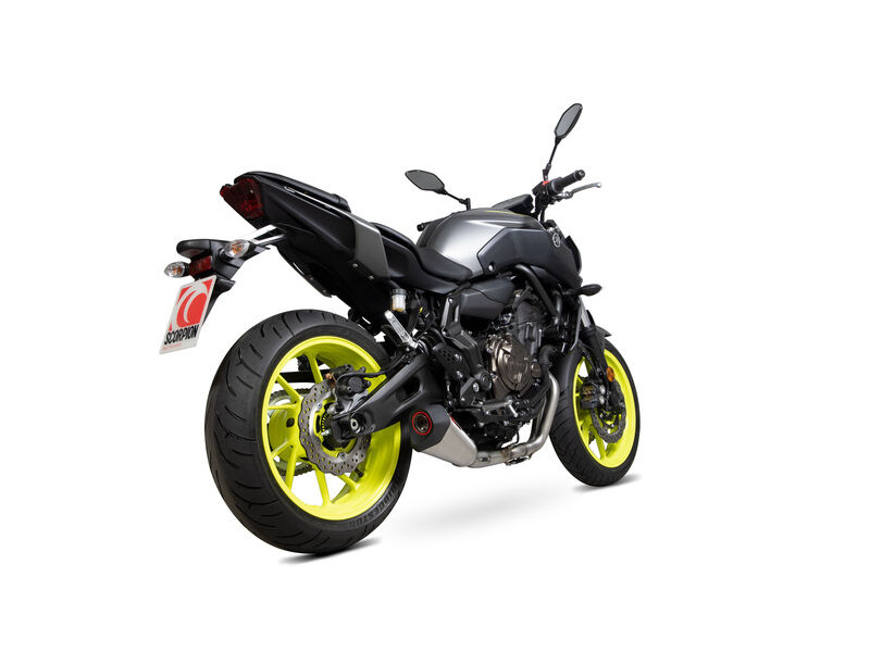 SCORPION EXHAUST Yamaha MT-07 Serket Taper De-Cat Race Full System click to zoom image
