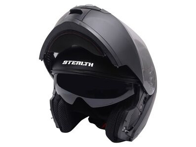 STEALTH Stealth V159 Flip Road Helmet Plain Matt Black