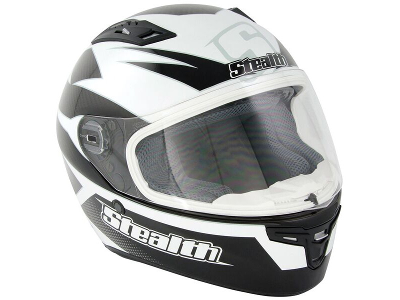STEALTH Helmet HD117 Full Face Carbon GP Replica Matt Black click to zoom image