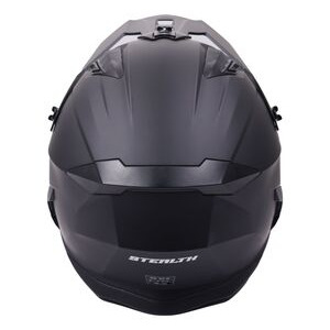 STEALTH Stealth Fighter Multi Function Motorcycle Full & Open Face Helmet - Matt Black click to zoom image