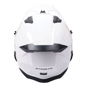 STEALTH Stealth Fighter Multi Function Motorcycle Full & Open Face Helmet - Gloss White click to zoom image