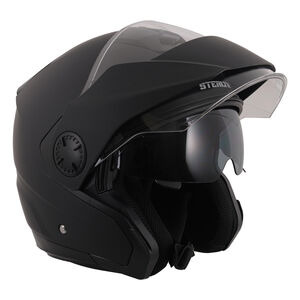 STEALTH Metro Open Face Helmet - Matt Black click to zoom image