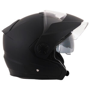STEALTH Metro Open Face Helmet - Matt Black click to zoom image