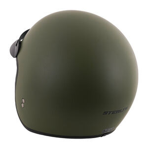 STEALTH HS391 Peaked Open Face Helmet Matt Green click to zoom image