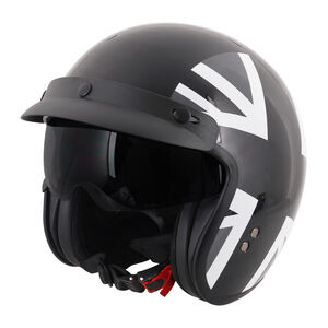 STEALTH HS391 Peaked Open Face Helmet Mono Jack 