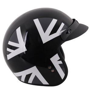 STEALTH HS391 Peaked Open Face Helmet Mono Jack click to zoom image