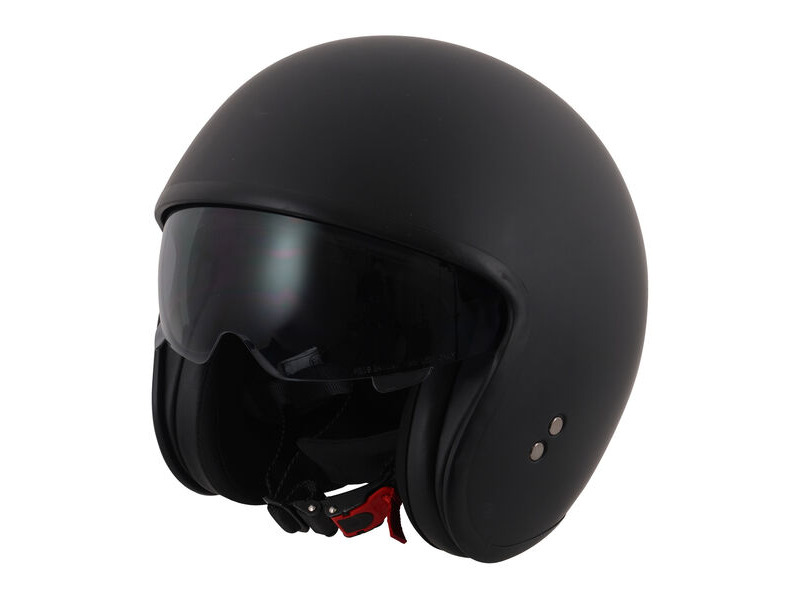 STEALTH Open Face Helmet - Matt Black click to zoom image