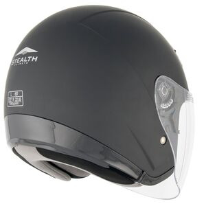 STEALTH NT200 Adult Open Face Helmet - Matt Black click to zoom image