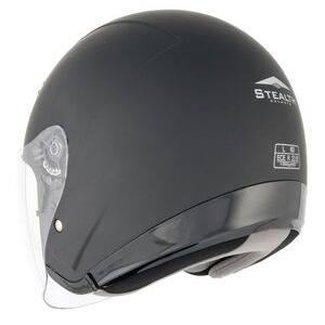 STEALTH NT200 Adult Open Face Helmet - Matt Black click to zoom image